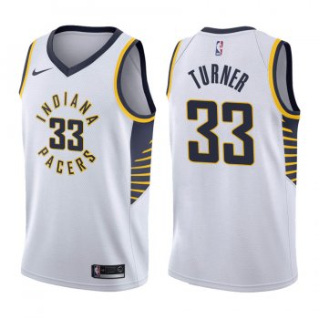 Indiana Pacers Myles Turner #33 White Association Jersey