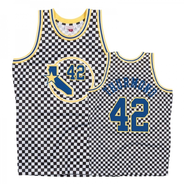 Golden State Warriors #42 Nathaniel Thurmond Checkerboard Jersey