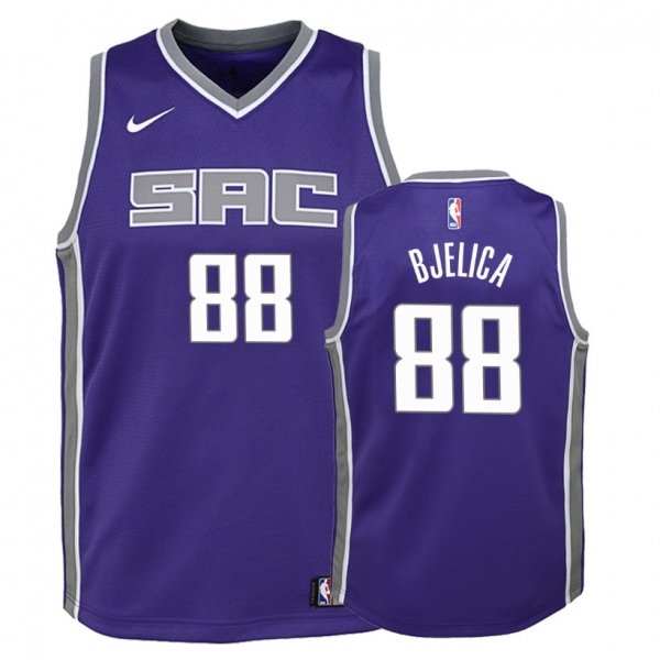 Youth Sacramento Kings Nemanja Bjelica #88 Purple Icon Jersey