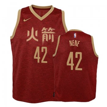 Youth Houston Rockets #42 Nene City Jersey