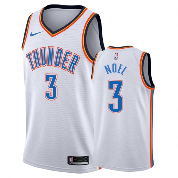 Oklahoma City Thunder Nerlens Noel #3 white Association Jersey