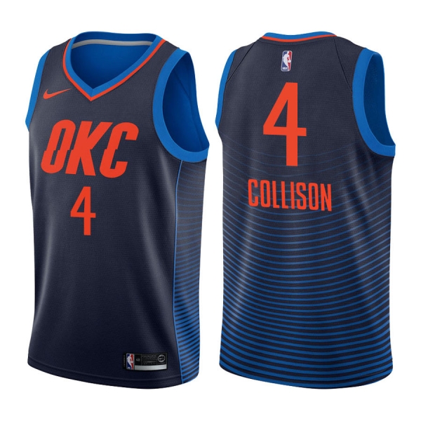 Oklahoma City Thunder #4 Nick Collison Statement Jersey