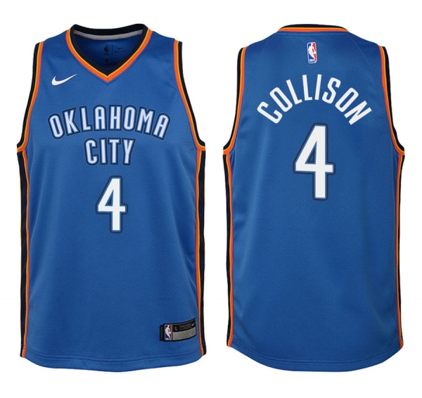 Youth Oklahoma City Thunder #4 Nick Collison Icon Jersey