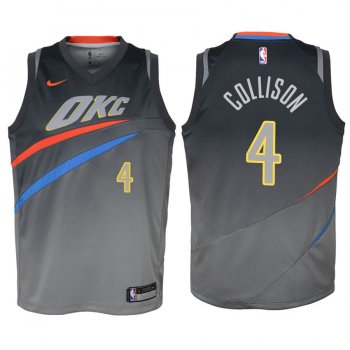 Youth Oklahoma City Thunder #4 Nick Collison City Jersey