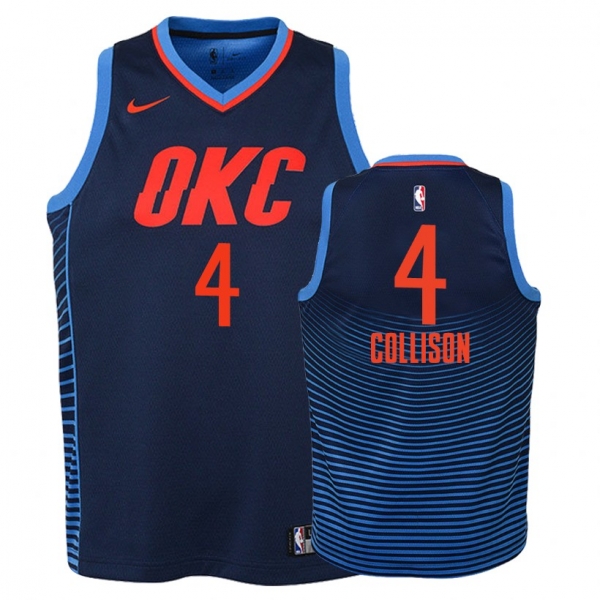 Youth Oklahoma City Thunder #4 Nick Collison Statement Jersey