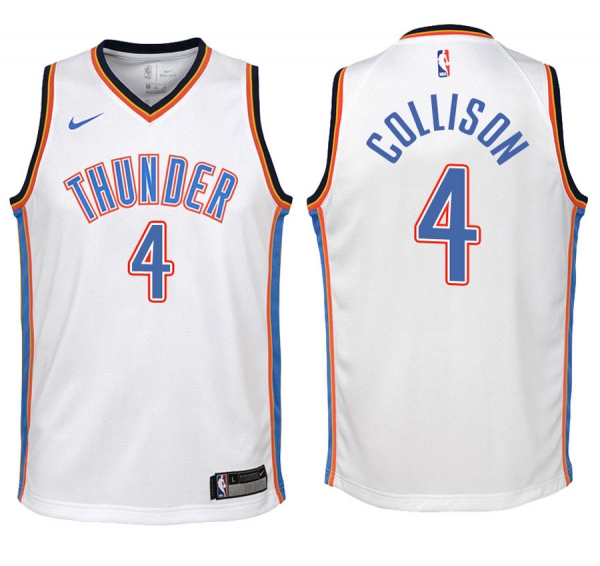 Youth Oklahoma City Thunder #4 Nick Collison Association Jersey