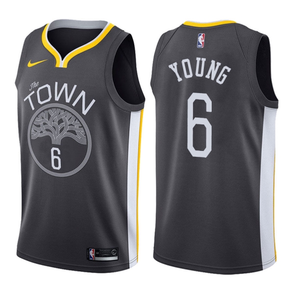 Golden State Warriors Nick Young #6 Black The Town Statement Jersey