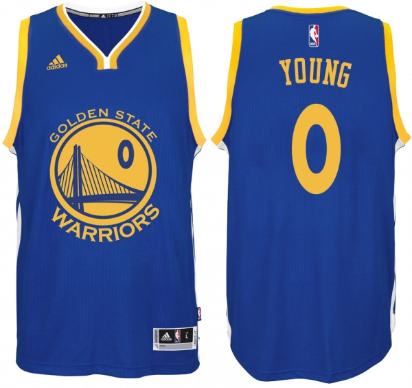 Warriors Nick Young Royal NBA Swingman Road Jersey