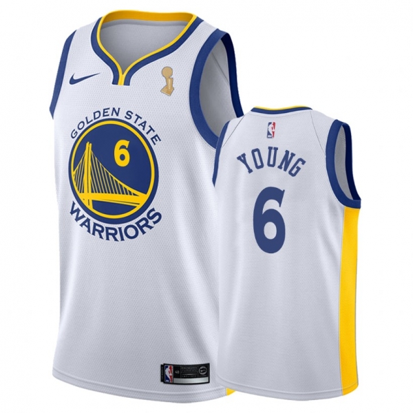 Golden State Warriors Nick Young #6 White 2018 Finals Champs Association Jersey