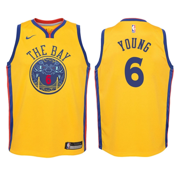 Youth Golden State Warriors #6 Nick Young City Jersey