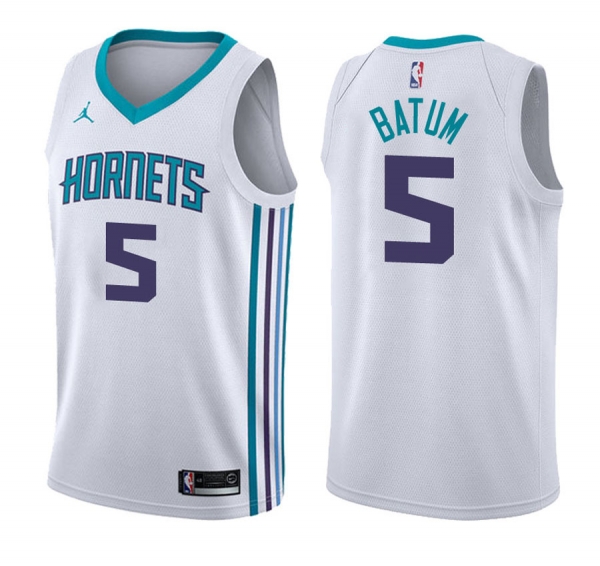 Charlotte Hornets #5 Nicolas Batum Association Jersey