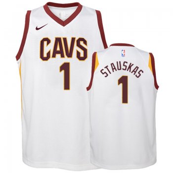 Youth Cleveland Cavaliers #1 Nik Stauskas Association Jersey