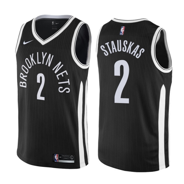 Brooklyn Nets Nik Stauskas #2 Black City Edition Jersey