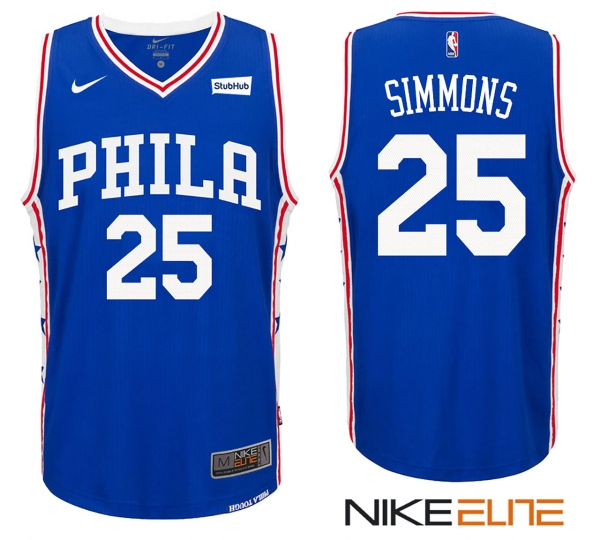 Philadelphia 76ers #25 Ben Simmons New Season Jersey