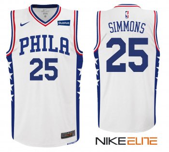 Philadelphia 76ers #25 Ben Simmons New Season Jersey