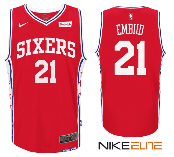 Philadelphia 76ers #21 Joel Embiid New Season Jersey