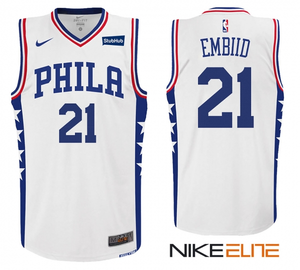 Philadelphia 76ers #21 Joel Embiid New Season Jersey