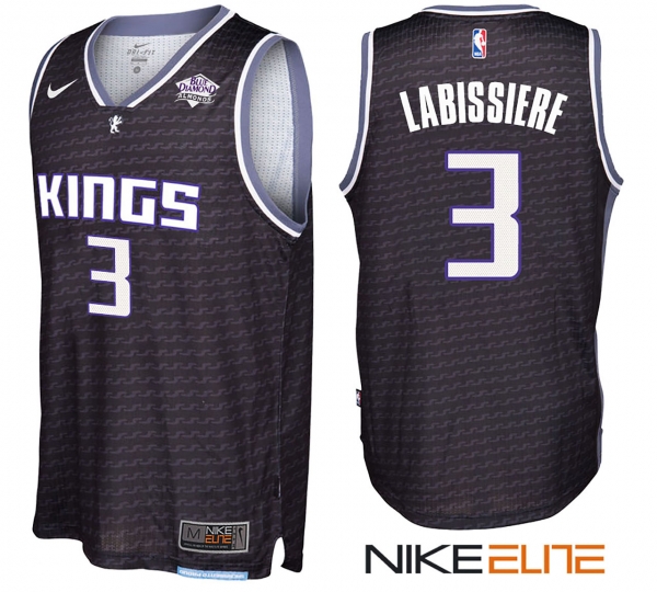 Sacramento Kings #3 Skal Labissiere New Season Jersey