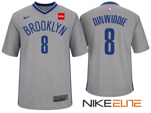 2017-2018 New Season Spencer Dinwiddie Brooklyn Nets #8 Alternate Jersey