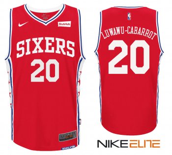 2017-2018 New Season Timothe Luwawu-Cabarrot Philadelphia 76ers #20 Red Alternate Jersey