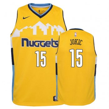 Youth Denver Nuggets #15 Nikola Jokic Statement Jersey