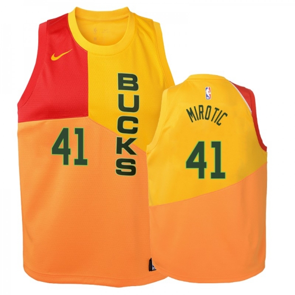 Youth Milwaukee Bucks #41 Nikola Mirotic City Jersey