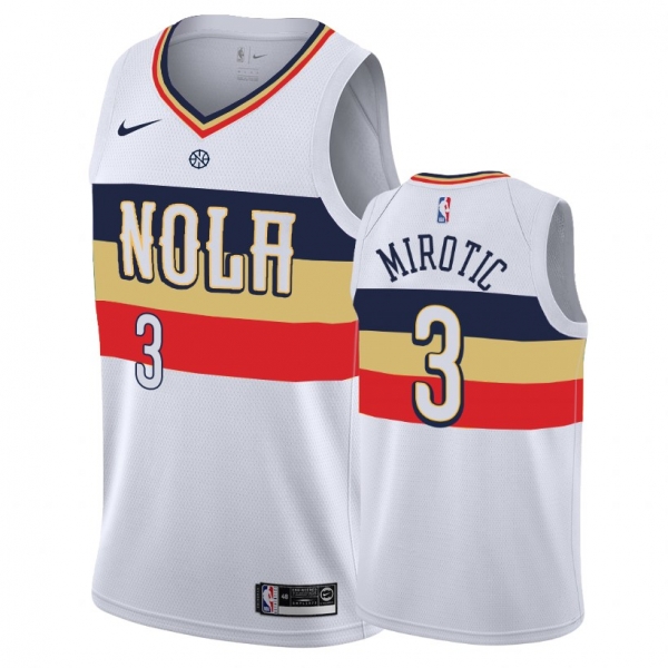 New Orleans Pelicans #3 Nikola Mirotic Earned Jersey