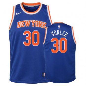 Youth New York Knicks Noah Vonleh #30 Blue Icon Edition Jersey