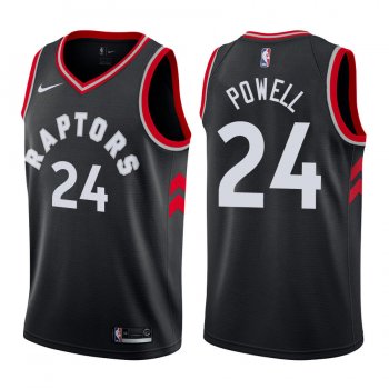 Toronto Raptors Norman Powell #24 Black 2017-18 Statement Jersey