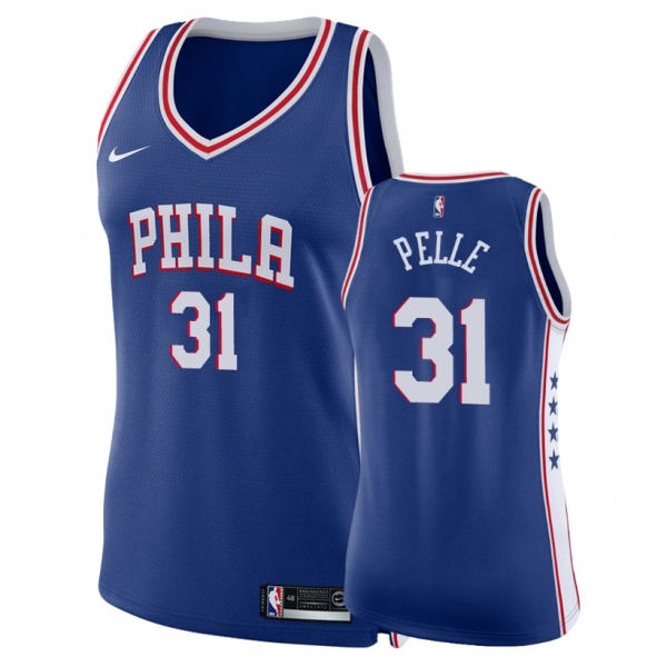 Women's Philadelphia 76ers Norvel Pelle #31 Royal Icon Jersey