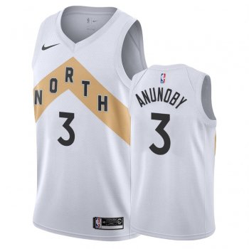 Toronto Raptors #3 OG Anunoby City Jersey