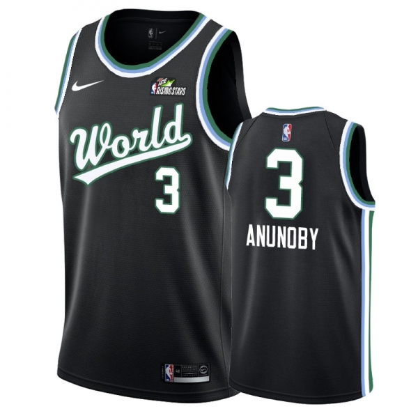 Toronto Raptors OG Anunoby #3 Black 2019 Rising Star Team USA Jersey