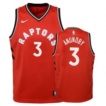 Youth Toronto Raptors #3 OG Anunoby Icon Jersey