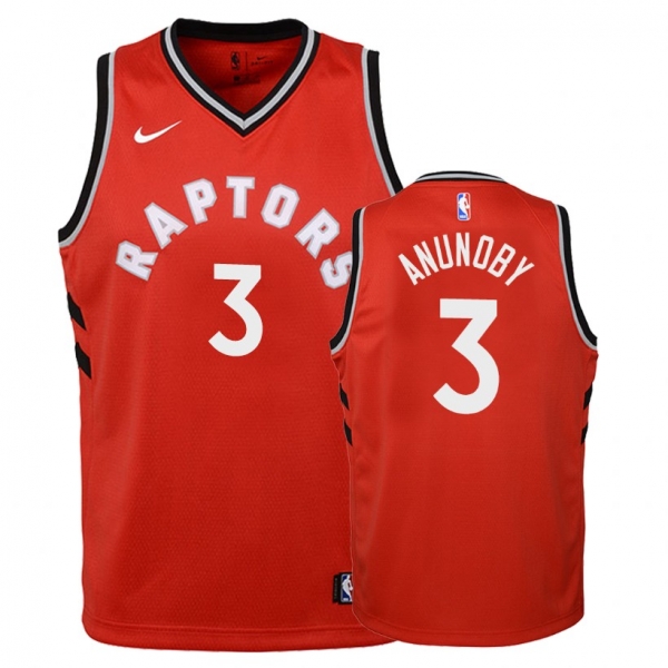 Youth Toronto Raptors #3 OG Anunoby Icon Jersey