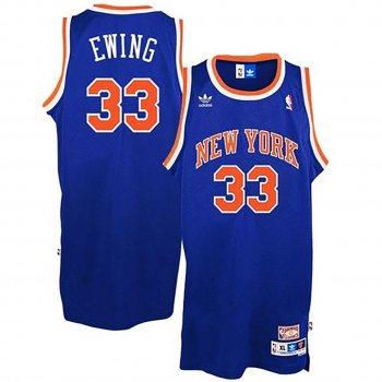 New York Knicks #33 Patrick Ewing Hardwood Classics Jersey