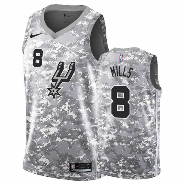 San Antonio Spurs #8 Patty Mills Earned Jersey