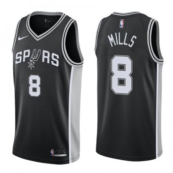 San Antonio Spurs Patty Mills #8 Black 2017-18 Icon Jersey