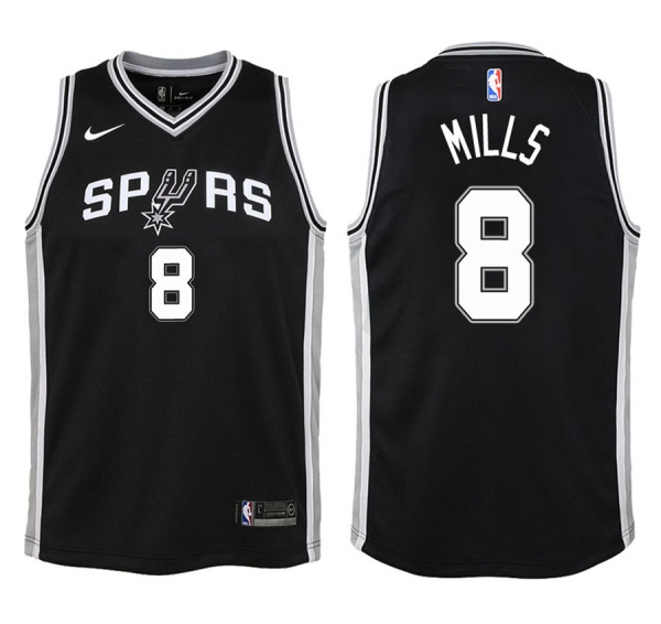 Youth San Antonio Spurs #8 Patty Mills Icon Jersey