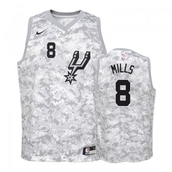 Youth San Antonio Spurs #8 Patty Mills Earned Jersey