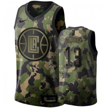 Los Angeles Clippers #13 Paul George Camo Jersey