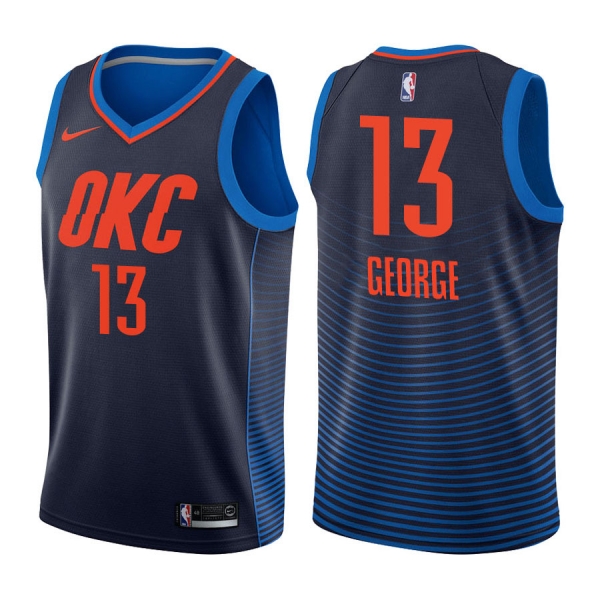 Oklahoma City Thunder #13 Paul George Statement Jersey