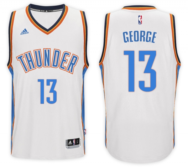 Oklahoma City Thunder #13 Paul George Home Jersey