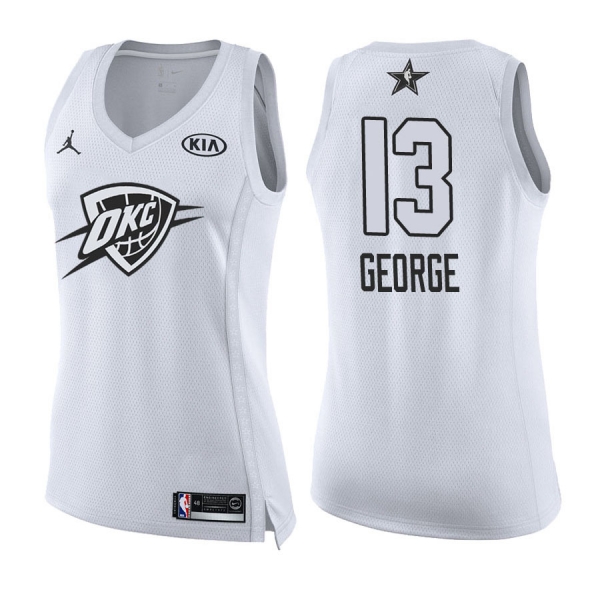 Women's Oklahoma City Thunder #13 Paul George All-Star Jersey