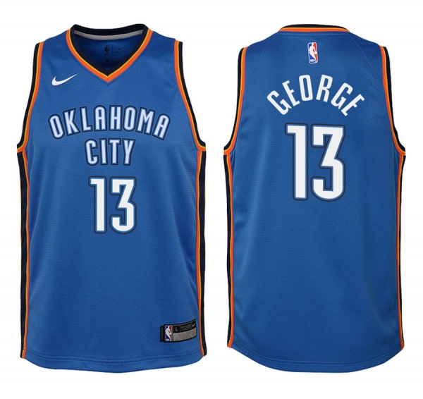 Youth Oklahoma City Thunder #13 Paul George Icon Jersey