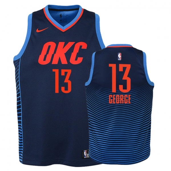 Youth Oklahoma City Thunder #13 Paul George Statement Jersey