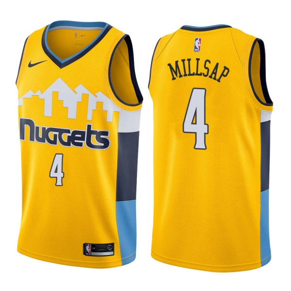 Denver Nuggets #4 Paul Millsap Statement Jersey