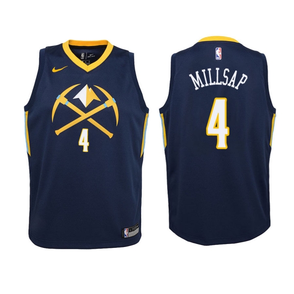 Youth Denver Nuggets #4 Paul Millsap City Jersey