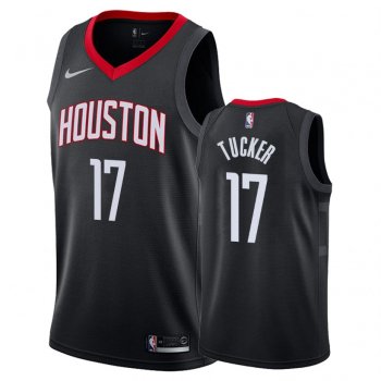 Houston Rockets P.J. Tucker #17 Black Statement Jersey