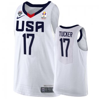 USA Team #17 P.J. Tucker FIBA Basketball World Cup Jersey