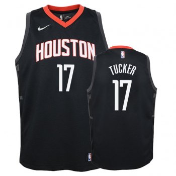 Youth Houston Rockets #17 P.J. Tucker Statement Jersey